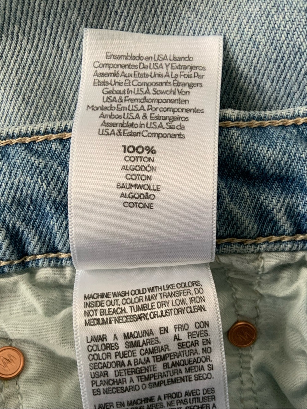 NWT MOTHER SUPERIOR Jeans Half Pipe Flood Material Girl Blue Size 34 - Picture 11 of 14